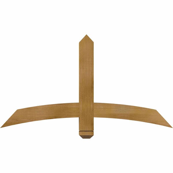 Ekena Millwork Bellingham Rough Sawn Timber Gable Bracket, Western Red Cedar, 48"W x 26"H x 4"D x 4"F, 13/12 Pitch GBW048X26X0404BEL00RWR - main
